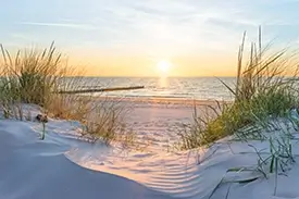 Küchenrückwand mit Strand