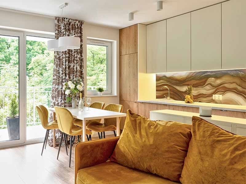 Küchenfoto Rückwand - Elegantes Marmordesign